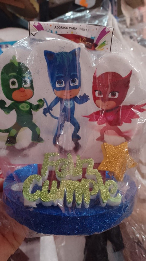 Producto - Adorno para torta telgopor PJ MASK