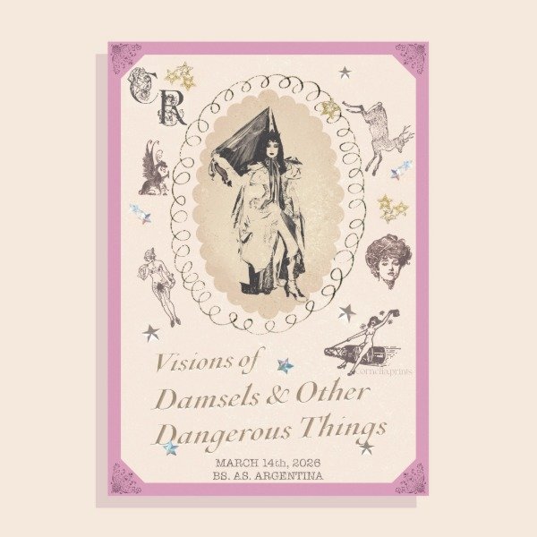 Producto - Print 'Visions of Damsels and Other Dangerous Things' Chappell Roan