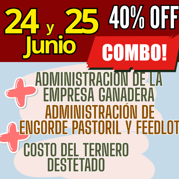 Producto - COMBO 3 CURSOS:Gestión Ganadera + Costo del Ternero + Engorde Pastoril y Feedlot