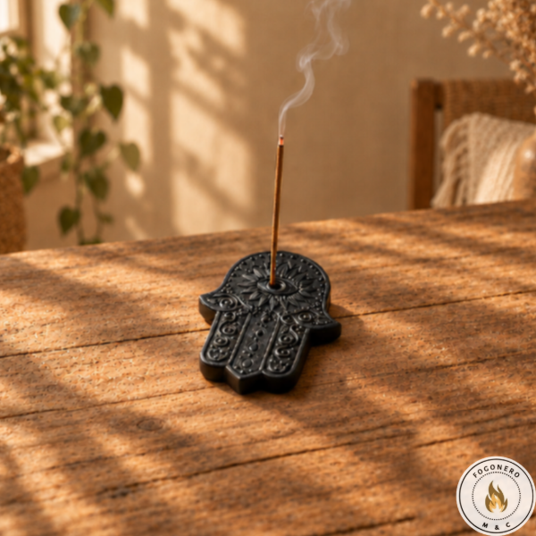 Producto - Porta Sahumerio Artesanal Manito de Fátima - 9