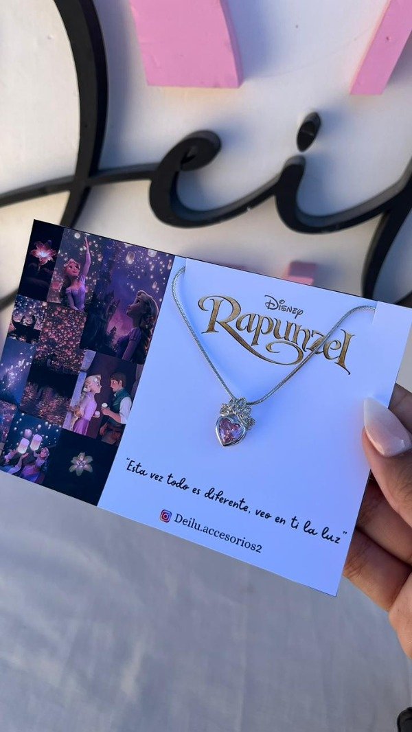 Producto - Collar rapunzel rosa II