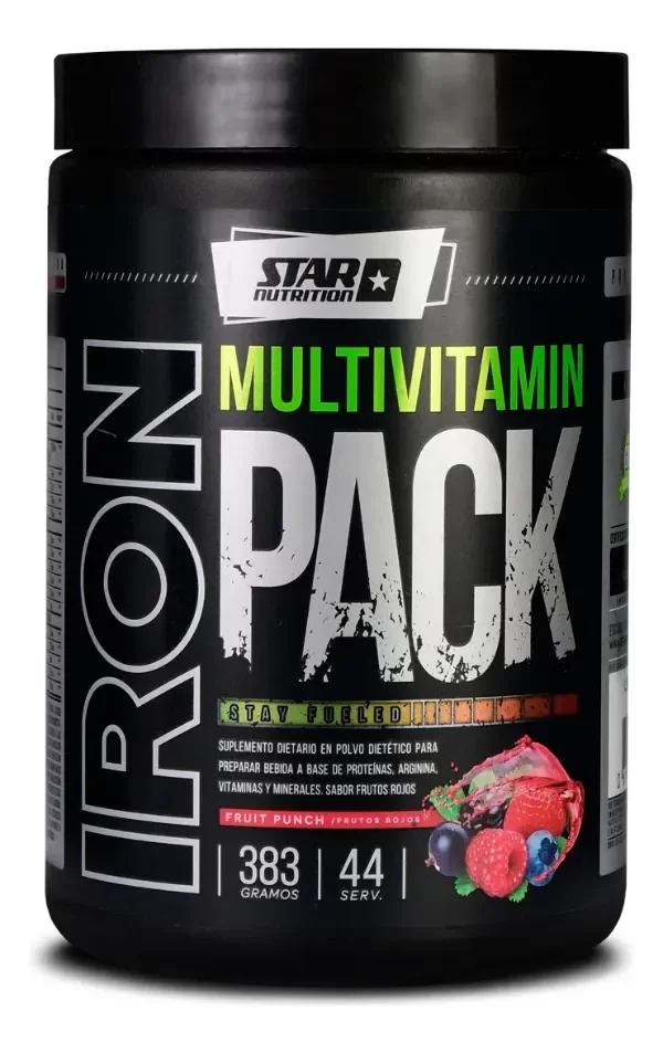 Producto - Iron Pack Multivitamin Powder 383 Gr FRUIT PUNCH