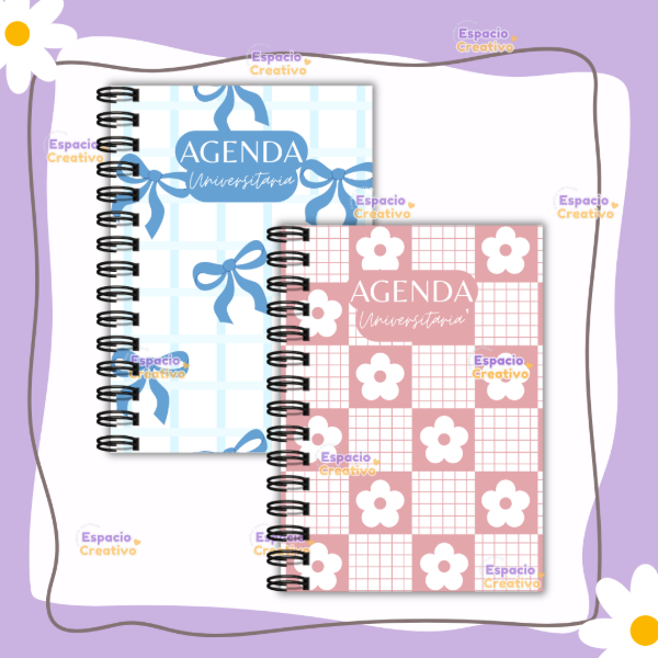 Producto - Pack Tapas y Contratapas - Agenda Universitaria Cute