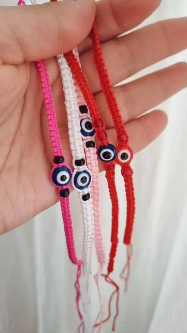 Producto - Pulseras ojo turco macrame varios colores