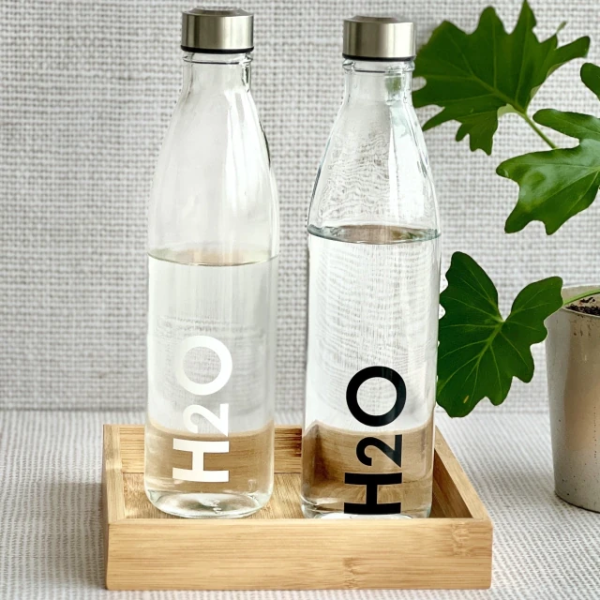 Producto - BOTELLA DE VIDRIO H2O