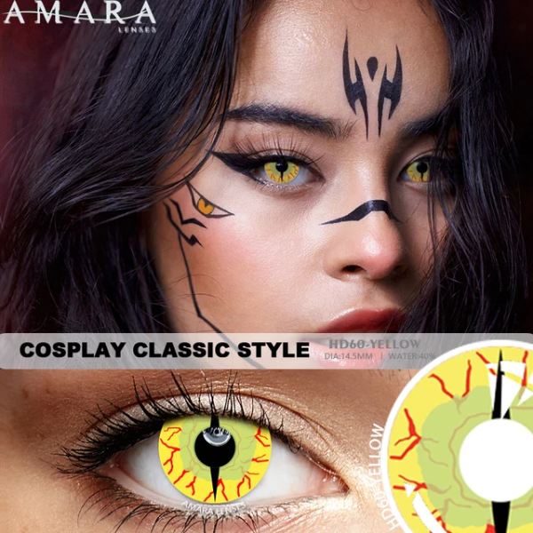 Producto - Lentes contacto fantasía yellow hd60