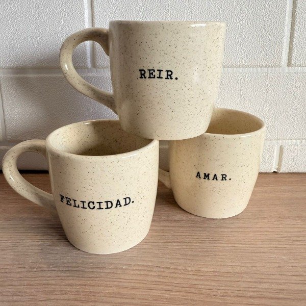 Producto - Taza recta jaspeada TYPOGRAFY por unidad