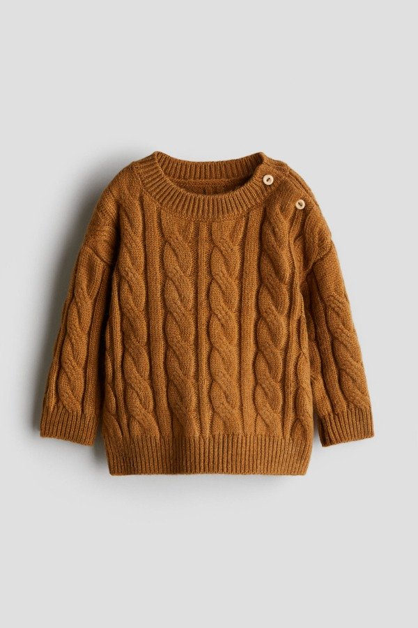 Producto - Sweater HyM tejido marrón