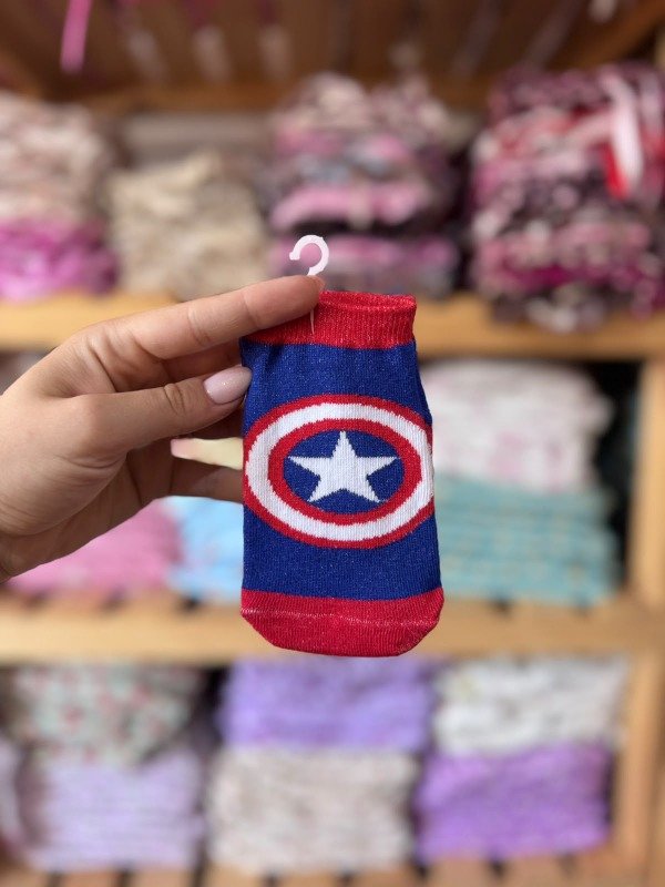 Producto - soquete niño capitan americaa