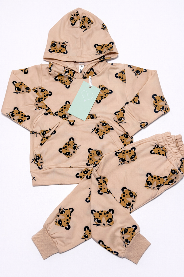 Producto - Dúo buzo y babucha frisa elastizada tostado leo