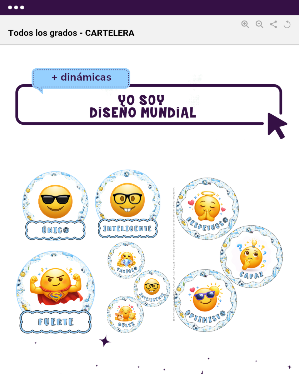 Producto - CARTELERA: YO SOY - DISEÑO MUNDIAL