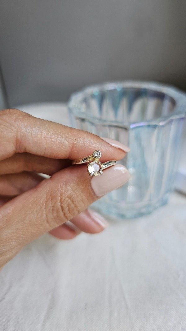 Producto - Anillo doble cubic 17mm. Plata