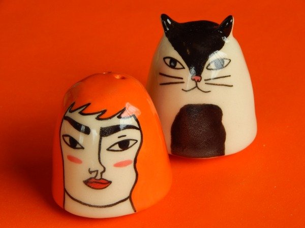 Producto - Salero Mujercita Naranja