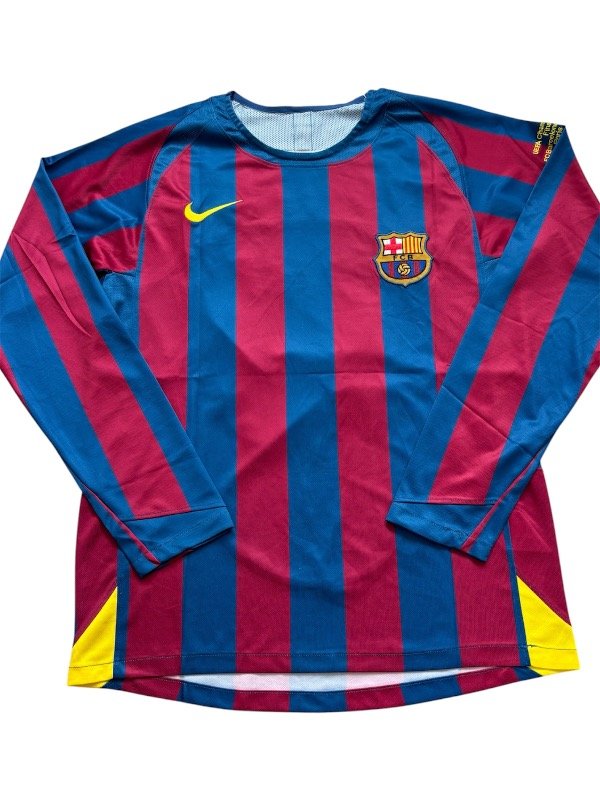 Producto - FC Barcelona local 05/06 10 Ronaldinho Manga larga - 0