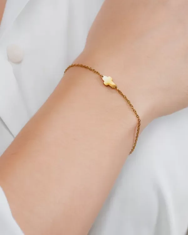 Producto - Pulsera Acero Dorado Rita - 0