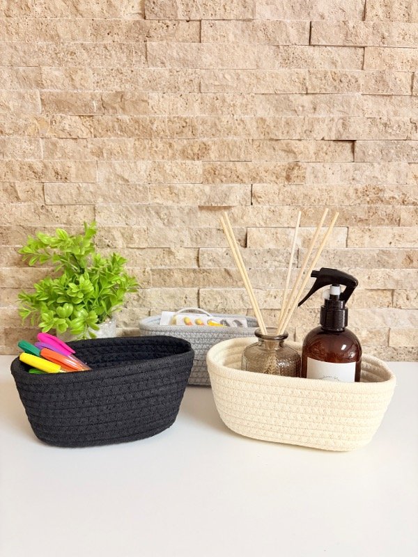 Producto - Cesto ovo mini 18x10x8cm 3 colores para elegir