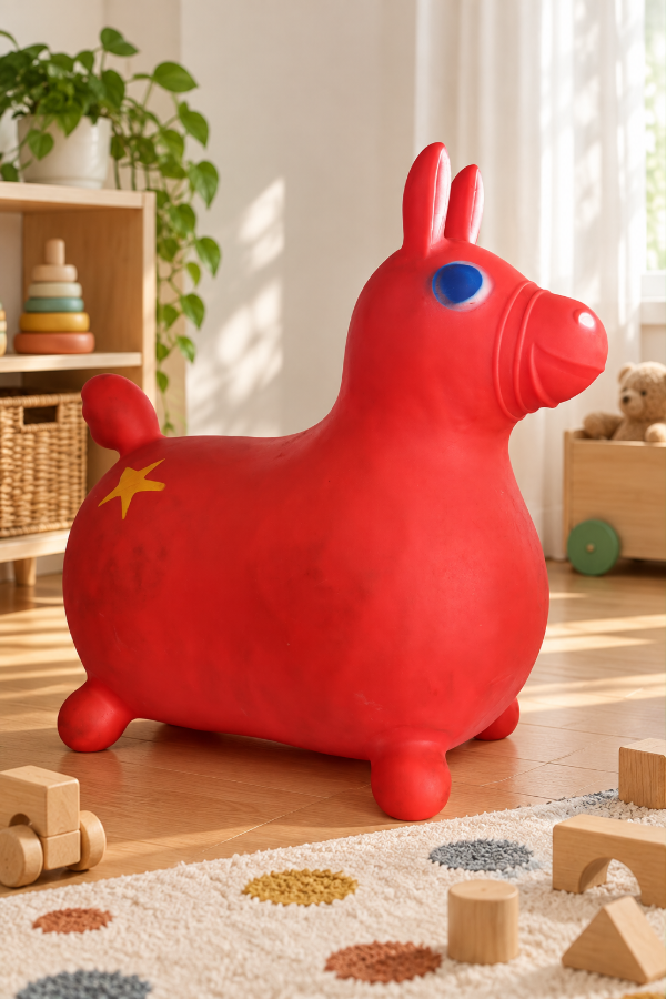 Producto - Caballito inflable Rody rojo - 3