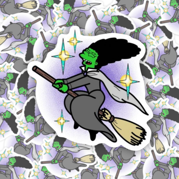 Producto - N0141 - Marge Bruja volando en escoba Halloween Los Simpson