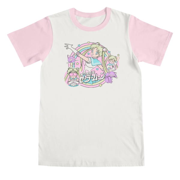 Producto - Remera Sailor Moon Rosa Algodon Moda Kawaii - 0