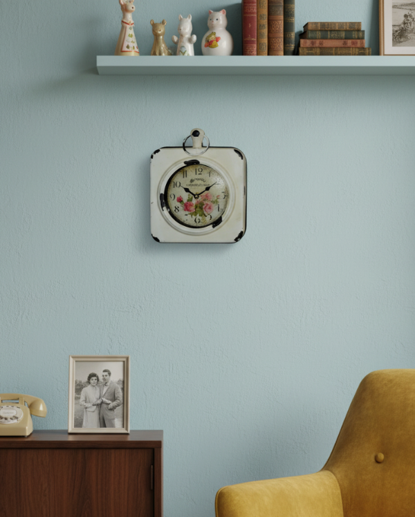 Producto - Reloj De Pared De Chapa 18 x 18 Cm