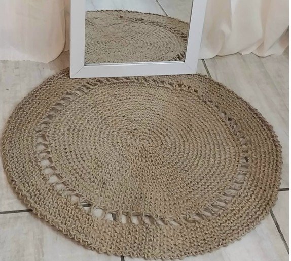 Producto - Alfombra Yute 70cm Artesanal - 0