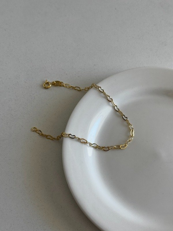 Producto - PULSERA DE ACERO DORADO HEARTS
