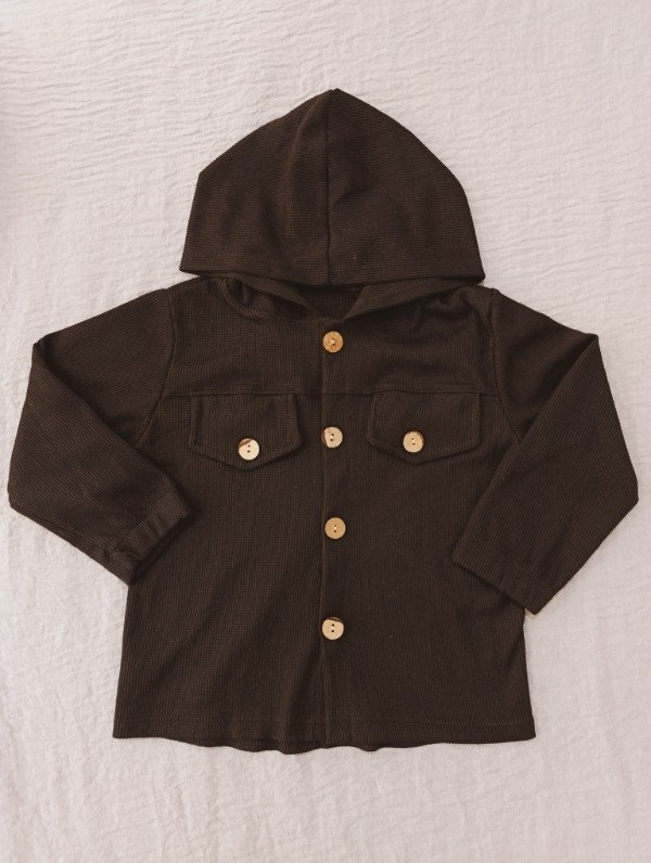 Producto - 18-24 MESES  - Campera de wafle (HOLGADA)