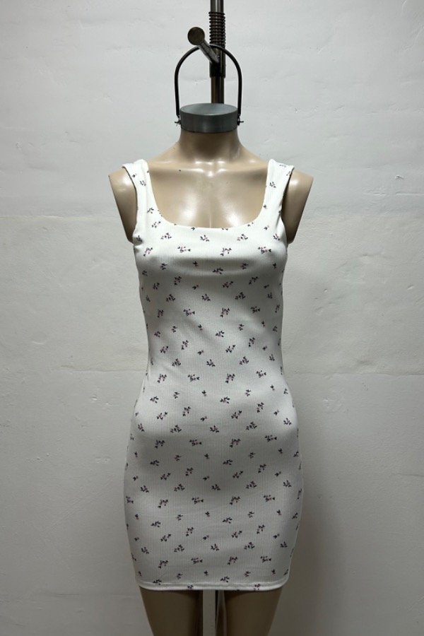 Producto - Vestido corto forrado "Floreado"