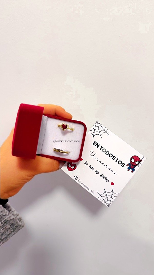 Producto - Caja de anillos de la promesa - edición hombre araña - 0