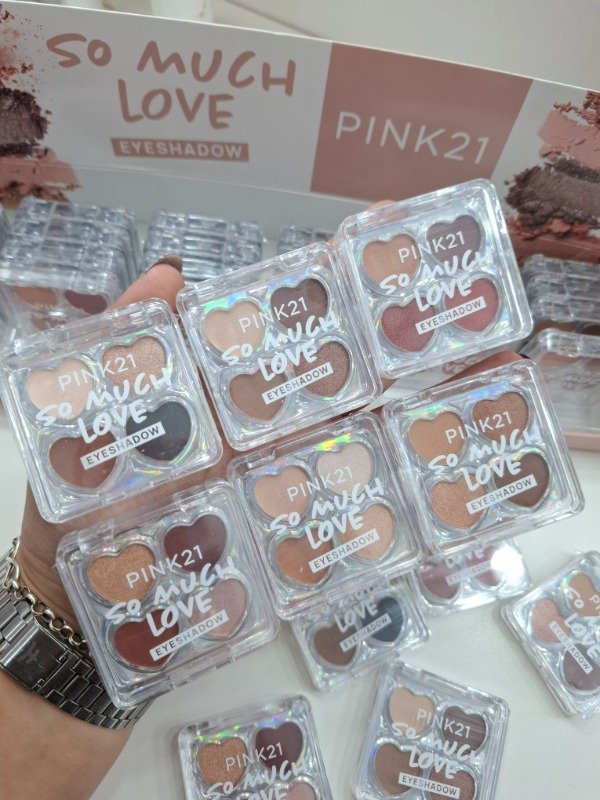 Producto - Sombras x4 SO MUCH LOVE pink 21