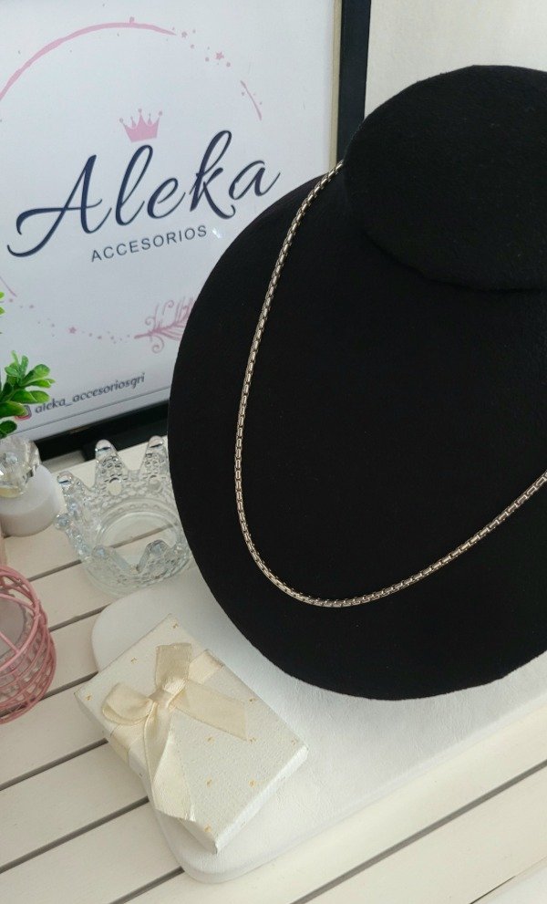 Producto - Cadena box (50cm)de acero blanco