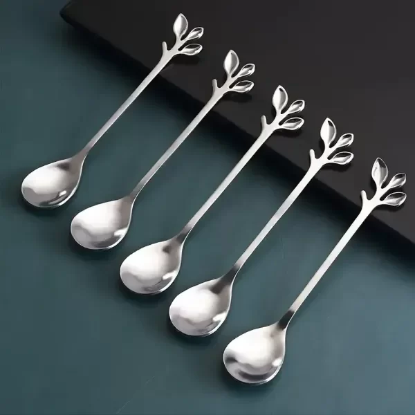 Producto - Cucharita de de té Plateada Ramita