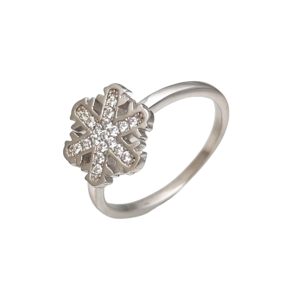 Producto - Anillo de Plata 925 Copo de Nieve