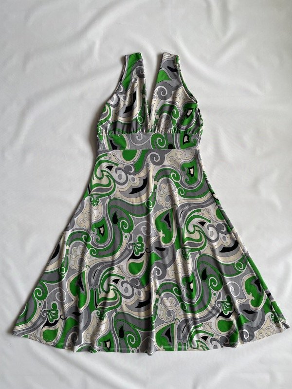Producto - vestido verde psicodélico - 0