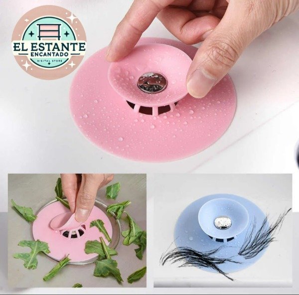 Producto - Tapon Drenaje Silicona Filtro bacha baño Con Traba
