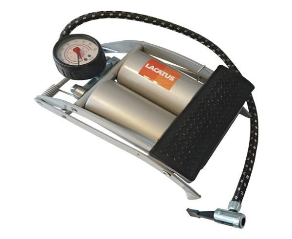 Producto - Inflador a Pedal 2 Pistones Con Manometro Lacatus