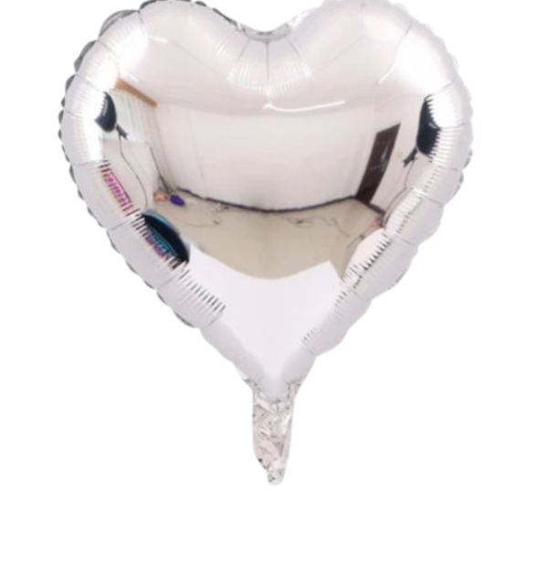 Producto - Globo Corazón 40cm Plateado