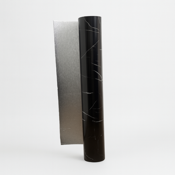 Producto - Placa autoadhesiva simil marmol 1.20 x 3mts - Negra