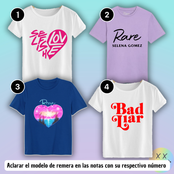 Producto - Remeras Selena Gomez #1