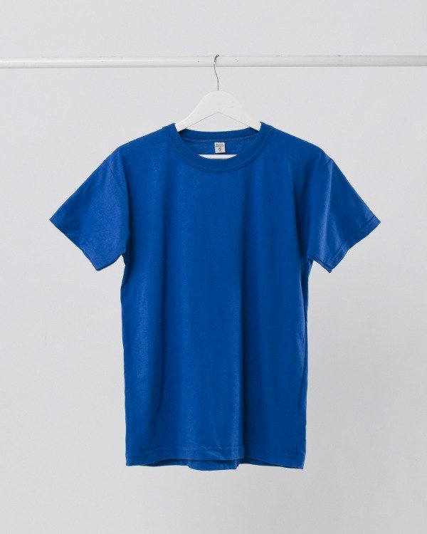 Producto - Remera basica lisa Azul Francia