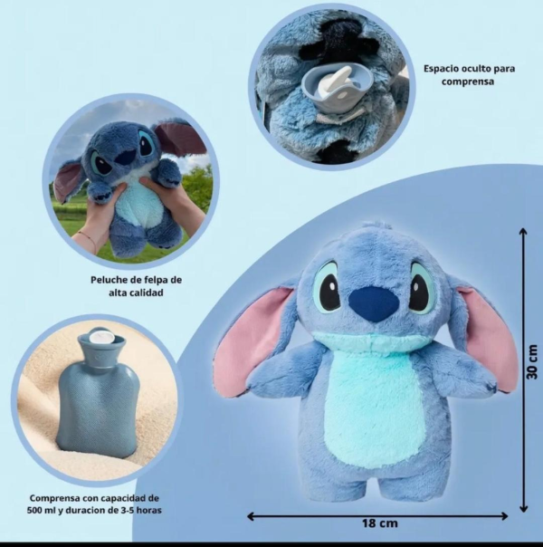 Producto - Bolsa agua caliente stich peludo