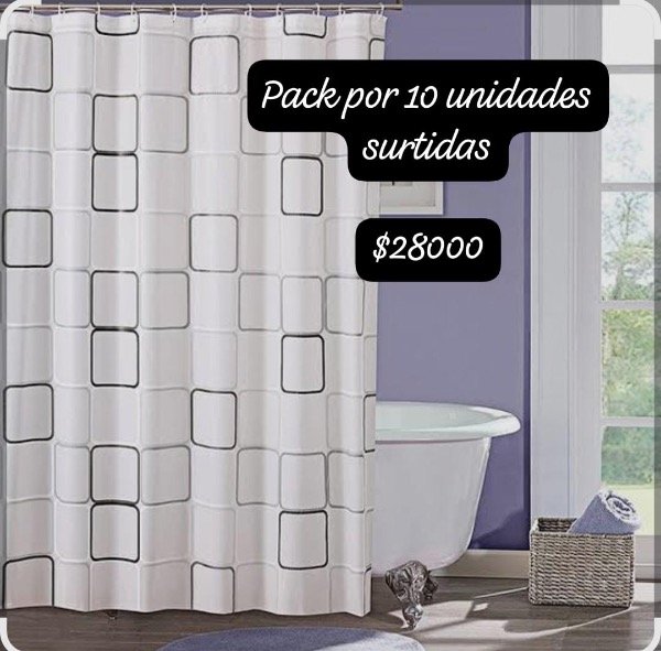 Producto - Súper oferta cortinas de baño x10