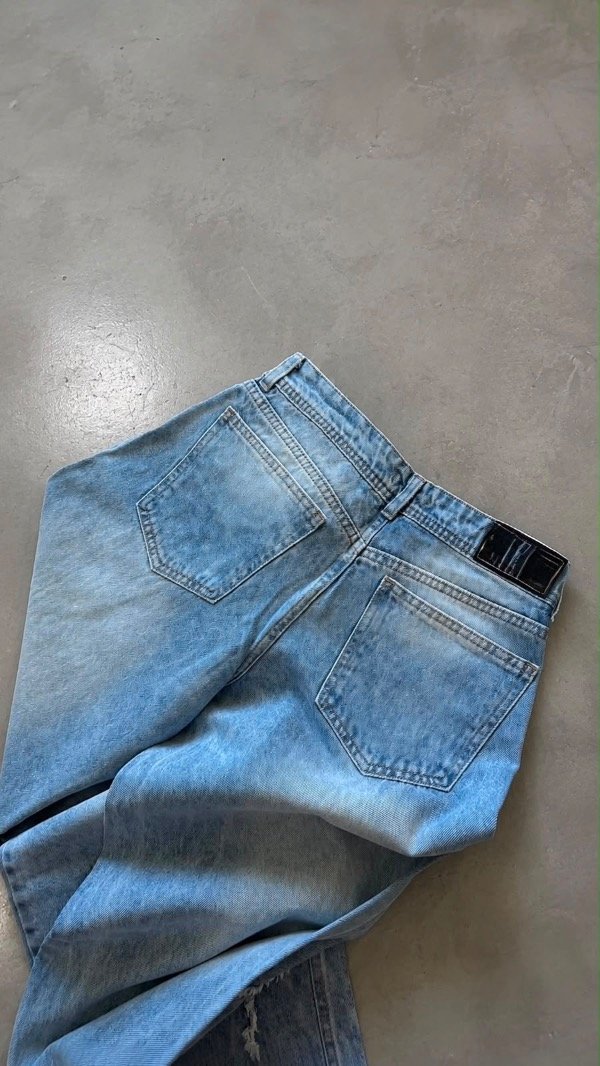 Jeans wide leg Candela rígido tiro bajo — imagen 2