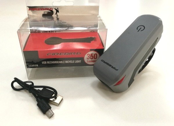 Producto - LUZ DELANTERA LED 350LUMENS - TACTIL - RECARGABLE VIA USB