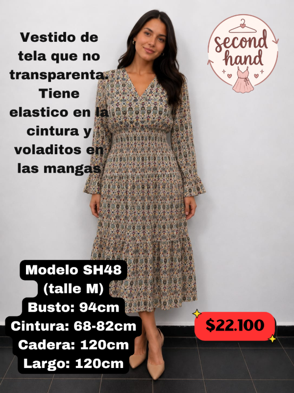 Producto - Vestido SECOND HAND (Art. SH48) TALLE M/L