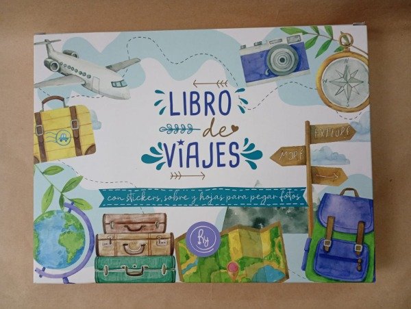 Producto - Libro de viajes con stickers - Box cartón