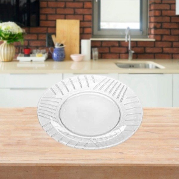 Producto - Plato playo de vidrio 26cm Rigolleau Tilcara x 6
