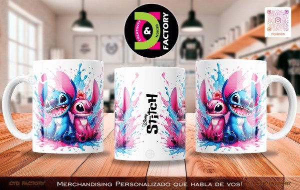 Producto - Taza Stitch Enamorados - TZ-RT-BL-11OZ-370-STC-LOV
