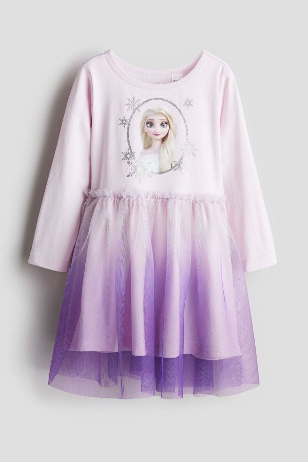 Producto - HyM. Vestido con pollera de tul lila frozen