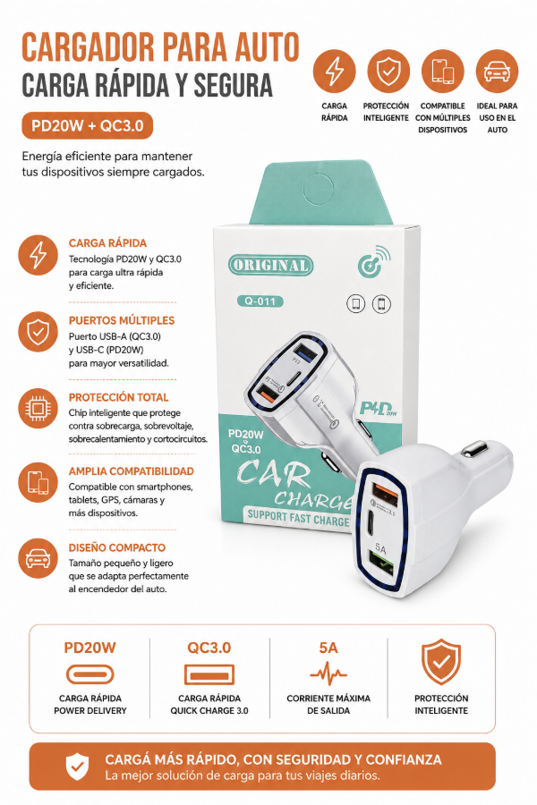 Producto - Cargador auto